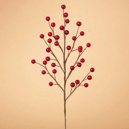 Artificial Matte Red Berry Spray - 18in 1 Artificial Matte Red Berry Spray - 18in -Cheap Decor Things Store artificial matte red berry spray 18in 12