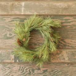 Long Needle Pine Candle Ring - 6in