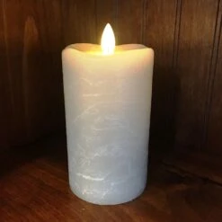 Flameless Pillar Candle - Mirage Gold - Warm Sand - 5in X 3in