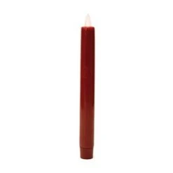 Flameless Taper Candle - Mystique LED - Red - 10in