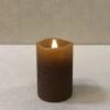 Battery Votive Candle With Timer - 2x3 - Spice
