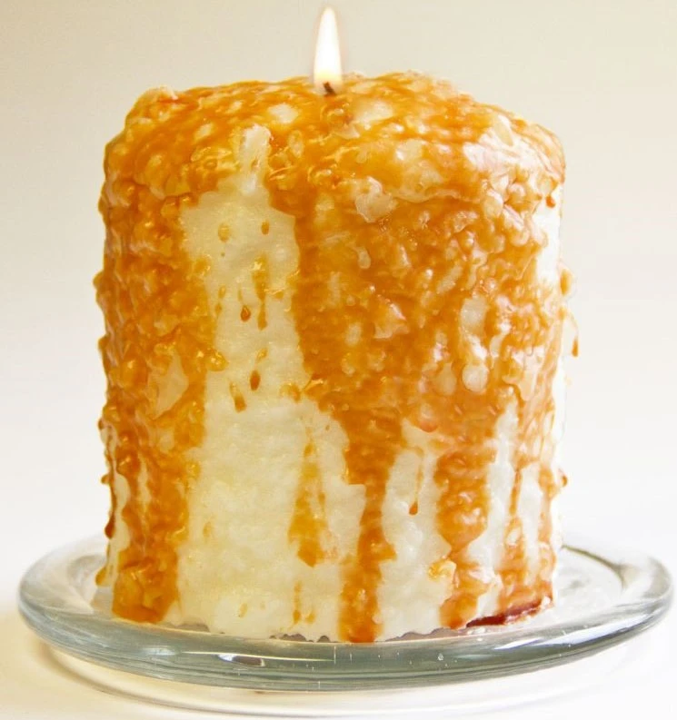 Cake Candle - Caramel Corn - 5in X 4.5in 1 Cake Candle - Caramel Corn - 5in X 4.5in