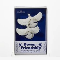 Christmas Ornament - Friendship Dove Set Of 2 - 4.5in