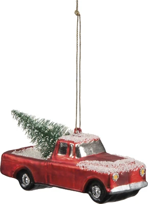 Christmas Ornament - " Red Truck With A Tree Ornament" 1 Christmas Ornament - " Red Truck With A Tree Ornament"