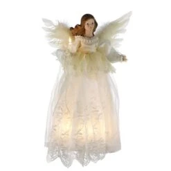 Electric Tree Topper - Ivory Angel - 14.5in