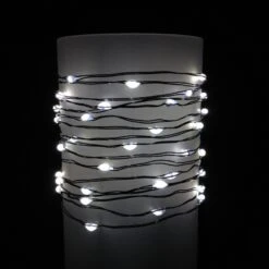 Micro LED Lights - Warm White LED - Battery/Green Wire - 60 Lights