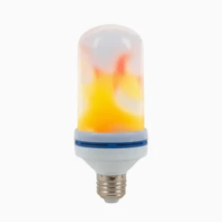 Flame Light Bulb - Electric/LED - Fits Standard E26 Base Light Socket