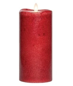 Flameless Pillar Candle - Mirage Gold - Chili - 8in X 3.75in