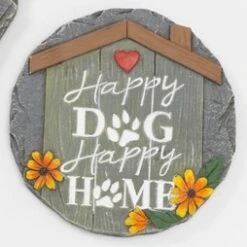 Garden Stepping Stone - Happy Dog Happy Home