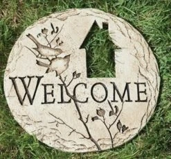 Garden Stepping Stone - Welcome - 12in