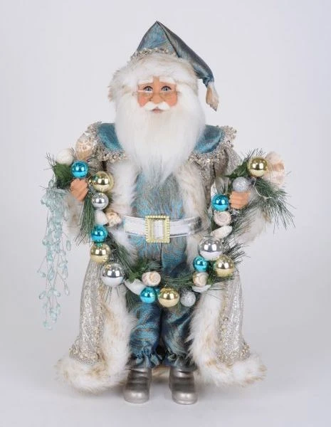 Karen Didion Santa - 16in - Lighted Coastal Swag 2020 1 Karen Didion Santa - 16in - Lighted Coastal Swag 2020