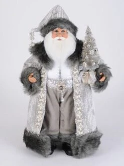 Karen Didion Santa - Lighted Jeweled Platinum Elegance 2020