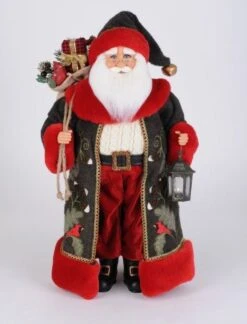Karen Didion Santa - 20in - Lighted Cardinal Woodland 2020