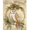 Lang Boxed Christmas Cards - Owl Pinecone - Susan Winget