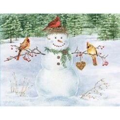 Lang Boxed Christmas Cards - Happy Snowman - Jane Shasky