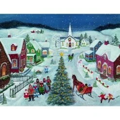 Lang Boxed Christmas Cards - Silent Night - Mary Singleton