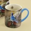 Lang & Wise Mug - "December Blue Jay" - Artist Rosemary Millette