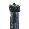LED Electric String Lights - 50 Cool White LED Lights - Green Wire - 25ft
