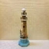 Lighthouse Statue - Weathered Wood - LED Timer Lights - 15in