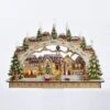 Lit Christmas Village Table Decor - Wooden - Battery-Operated LED - 17.5in