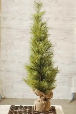 Long Needle Pine Twig Tree - Table Top Christmas Tree - 3 Foot