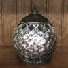 Mercury Glass Lantern - LED Silver - On/Off/Timer - 5.5in
