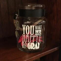 Message Jar - "You Make Me Happy..." - 8"