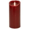 Flameless Pillar Candle - Mystique LED - Red - 7in X 3.25in