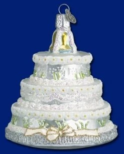 Old World Christmas Glass Ornament - Wedding Cake