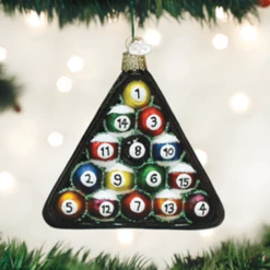 Old World Christmas Glass Ornament - Billard Balls