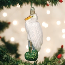 Old World Christmas Glass Ornament - Great Egret