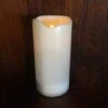Outdoor Flameless Pillar Candle - Solar Power LED - 6in X 3in
