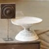 Pillar Candle Atessa Pedestal Plate - Cream - 6in H