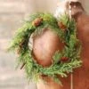 Pine Candle Ring - Green Prickly Pine - 6.5in
