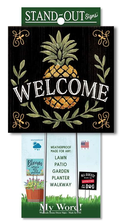 Pineapple Welcome Sign For Yard - 8in 1 Pineapple Welcome Sign For Yard - 8in