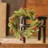 Spruce Candle Ring - White Spruce With Berries - 6in