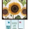 Sunflower Welcome Sign - Outdoor/Weatherproof - Sunflower - 8in