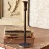 Taper Candle Holder - Antique Brass - 12.5in H