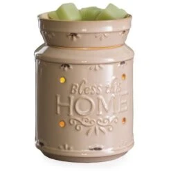 Wax Melt/Wax Tart Warmer - With Removable Dish - Bless This Home