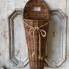 Willow Wall Basket - With Rope Bow - Natural - 26in